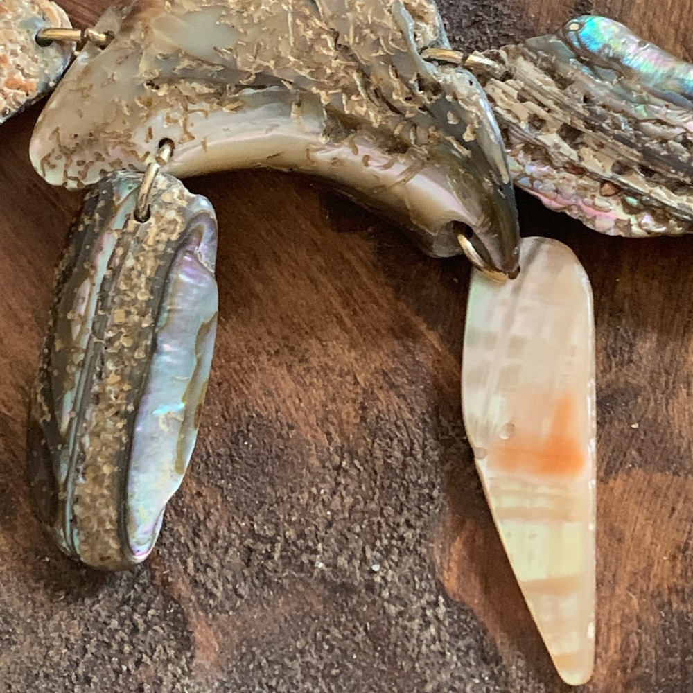 Gorgeous Ooak Abalone Shell Artesian Jewelry Neck… - image 8